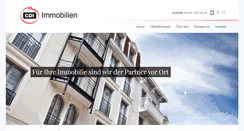 Desktop Screenshot of cdiimmobilien.de